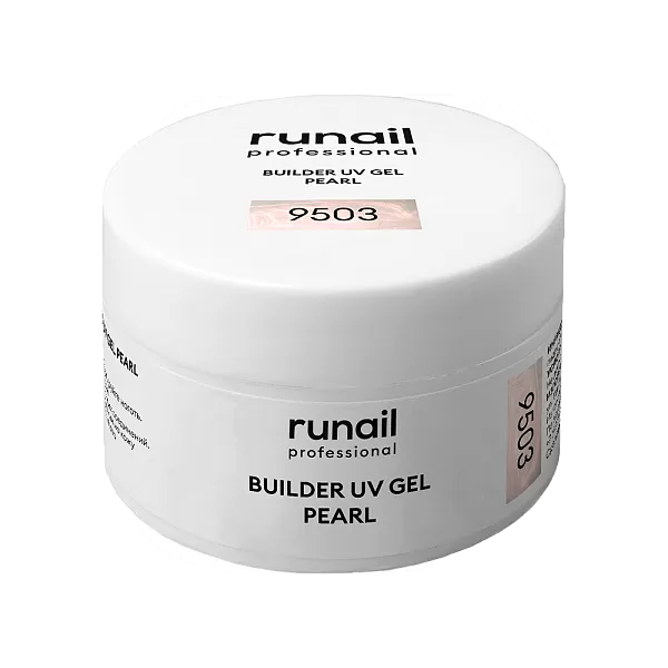 Runail, Моделирующий УФ-гель c жемчужным эффектом BUILDER UV GEL PEARL, 15г №9503
